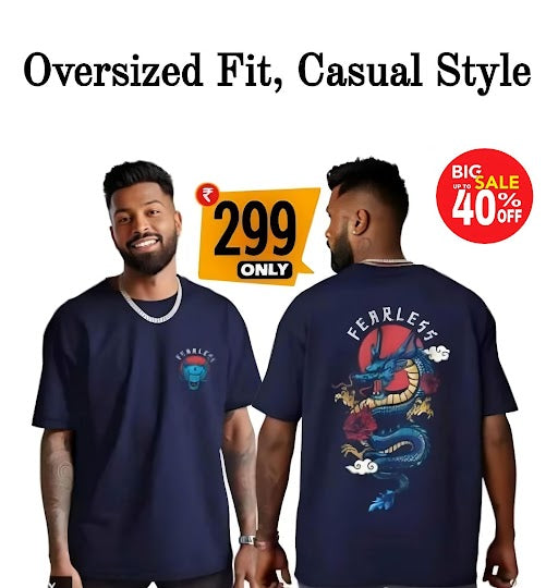 Oversized fit, casual t shirt